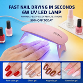 UV Led Lamp For Nails 6W Nail Lamp Light With Timer Mini Premium Quality Smooth Finish Durable Stylish And Compact Design