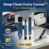 7 in 1 Computer Keyboard Cleaner Brush Kit – Multi-Function Earphone Cleaning Pen & Keycap Puller Tool Set
